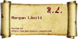Margan László névjegykártya